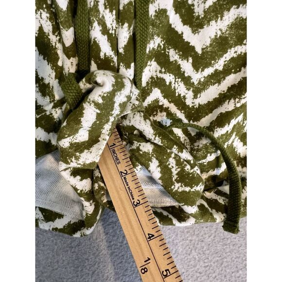 Anthropologie daily practice lounge shorts womens XS green chevron pull on - Picture 6 of 10